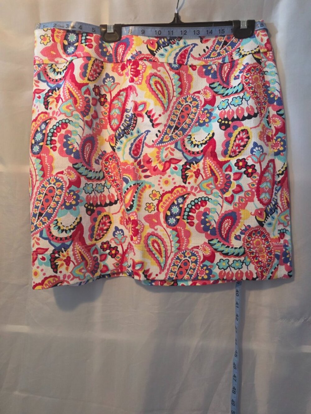 Talbots Skirt, Floral and Paisly Print, Size 14